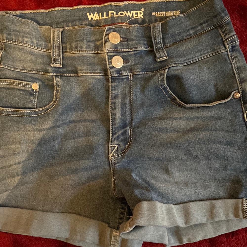 Wallflower jean shorts.